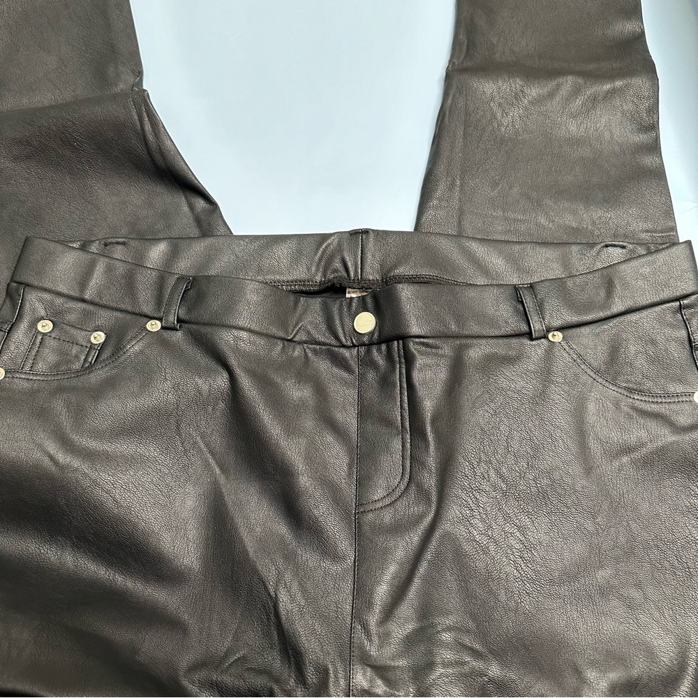 New Faux Leather Pants Black 4XL - Picture 4 of 10
